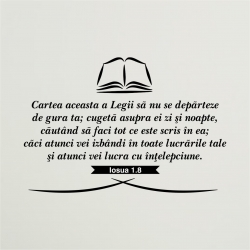 Sticker mare perete, Cartea aceasta a legii...